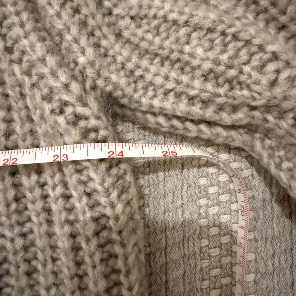 Jenni Kayne Alpaca Oversized Cocoon V Neck Cardigan Oatmeal XS - Picture 12 of 15
